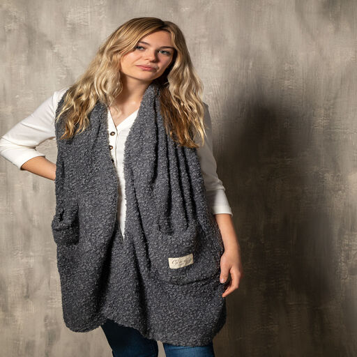 Demdaco Charcoal Giving Shawl, 