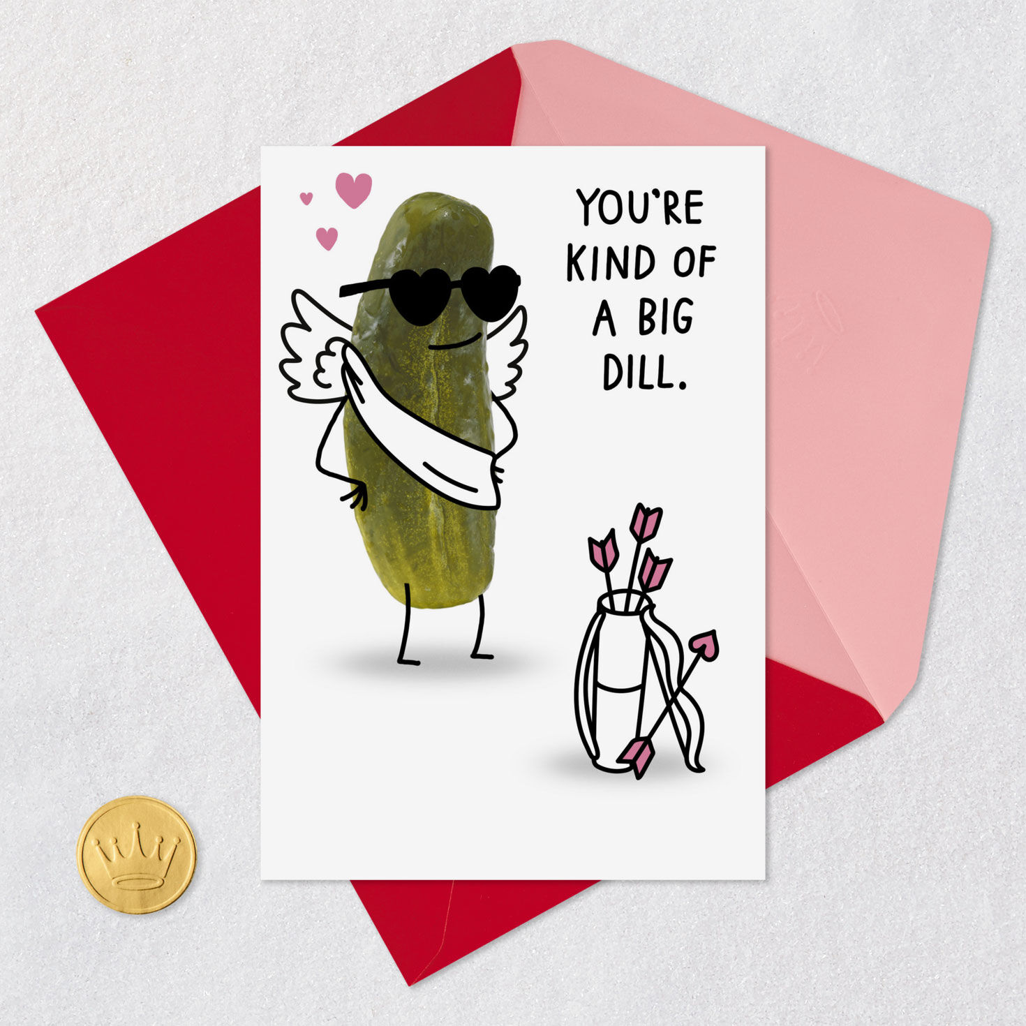 I'd Be in a Pickle Without You Funny Valentine's Day Card for only USD 3.99 | Hallmark