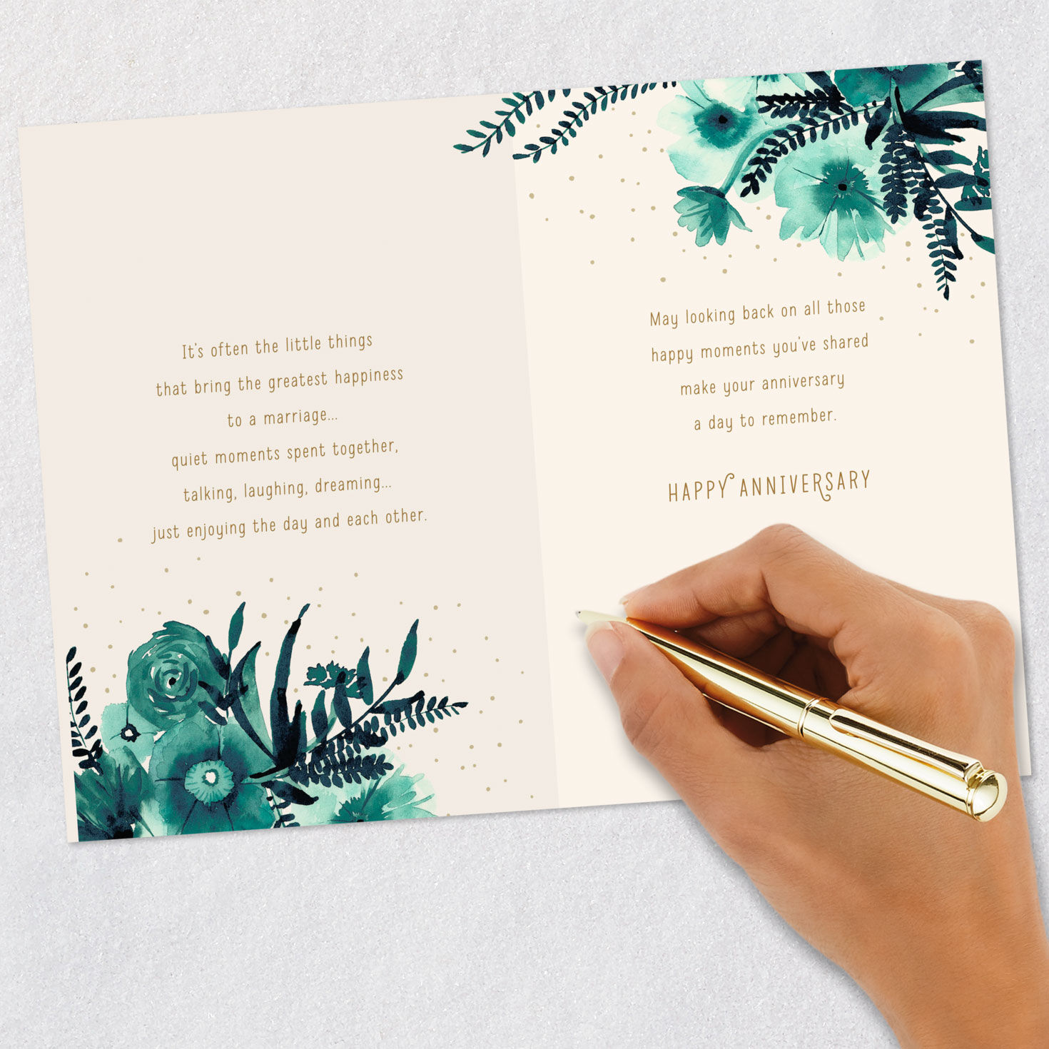 Remember the Quiet Moments Anniversary Card for Couple - Greeting Cards ...