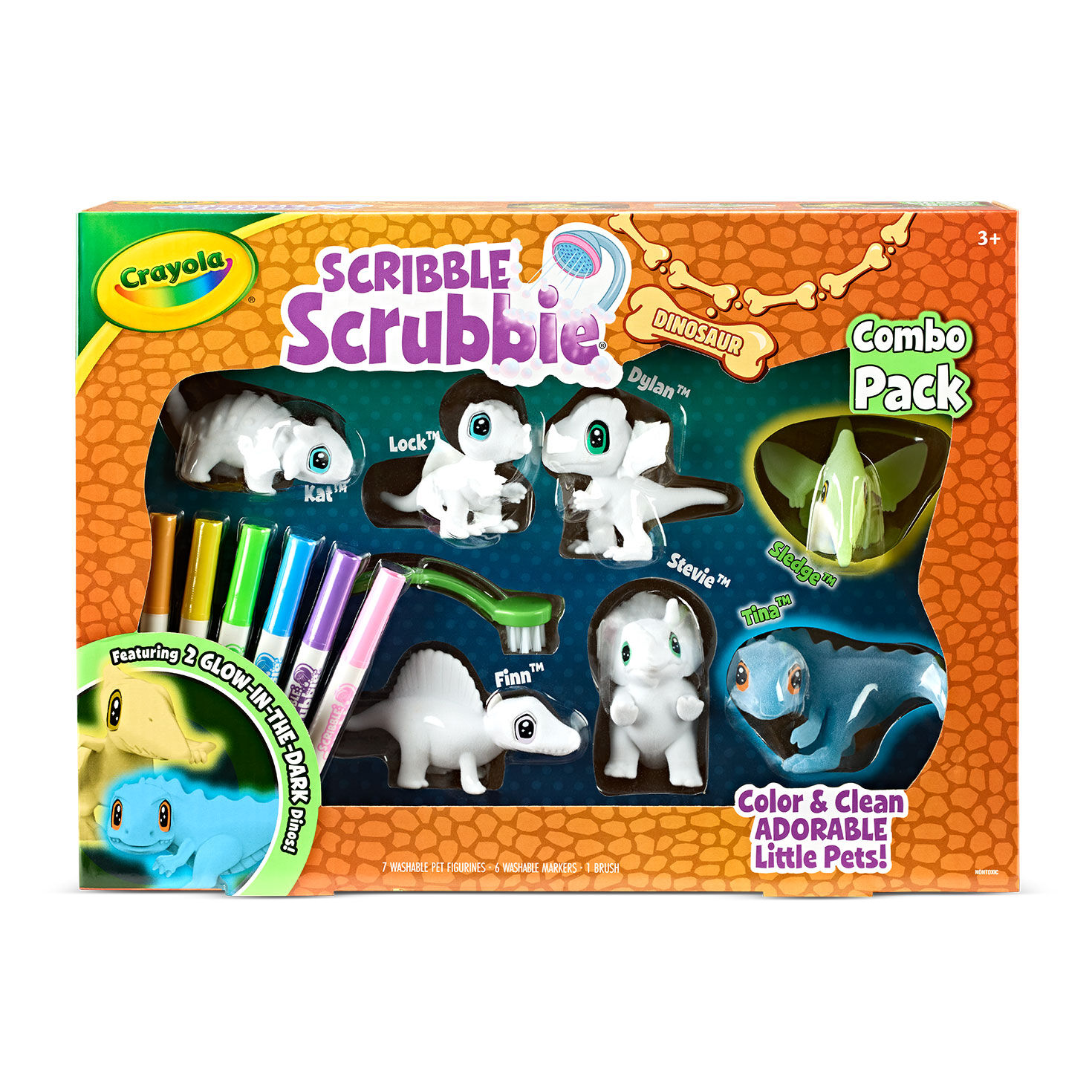 Crayola Scribble Scrubbies Glow Dinosaur Pets, , large image number 3
