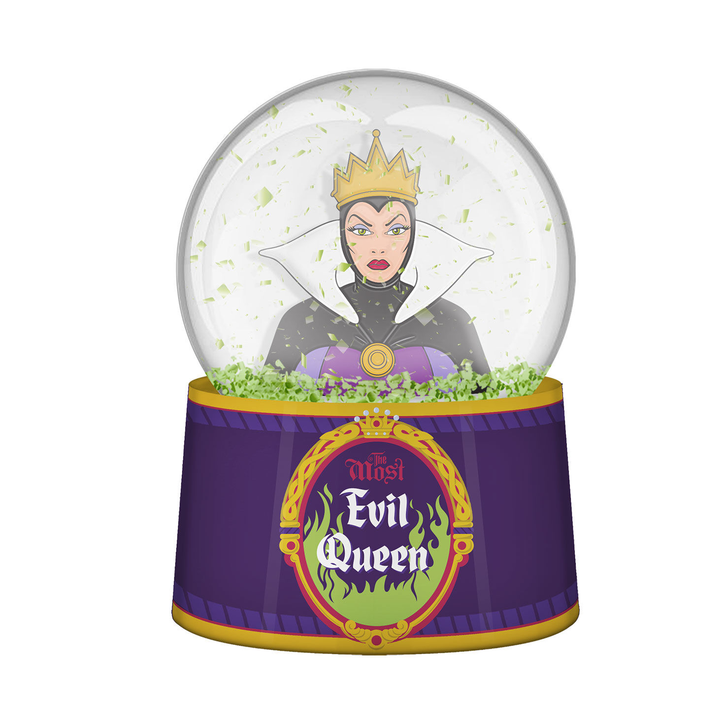 Disney Villains Evil Queen Light-Up Snow Globe front image number 1