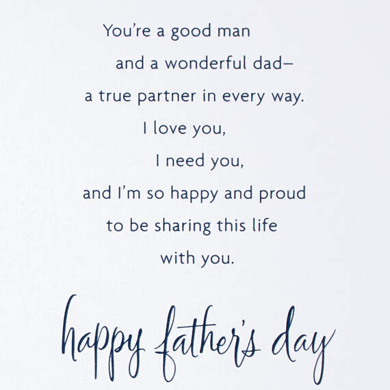 You're a True Partner Father's Day Card for Husband, , large image number 2