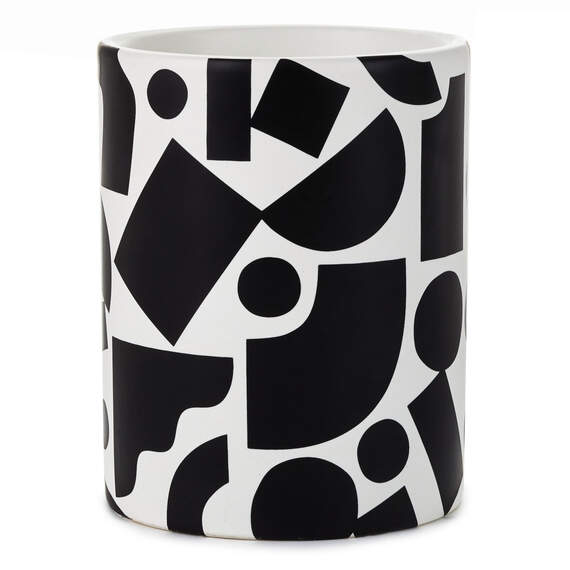 Black and White Round Pencil Caddy