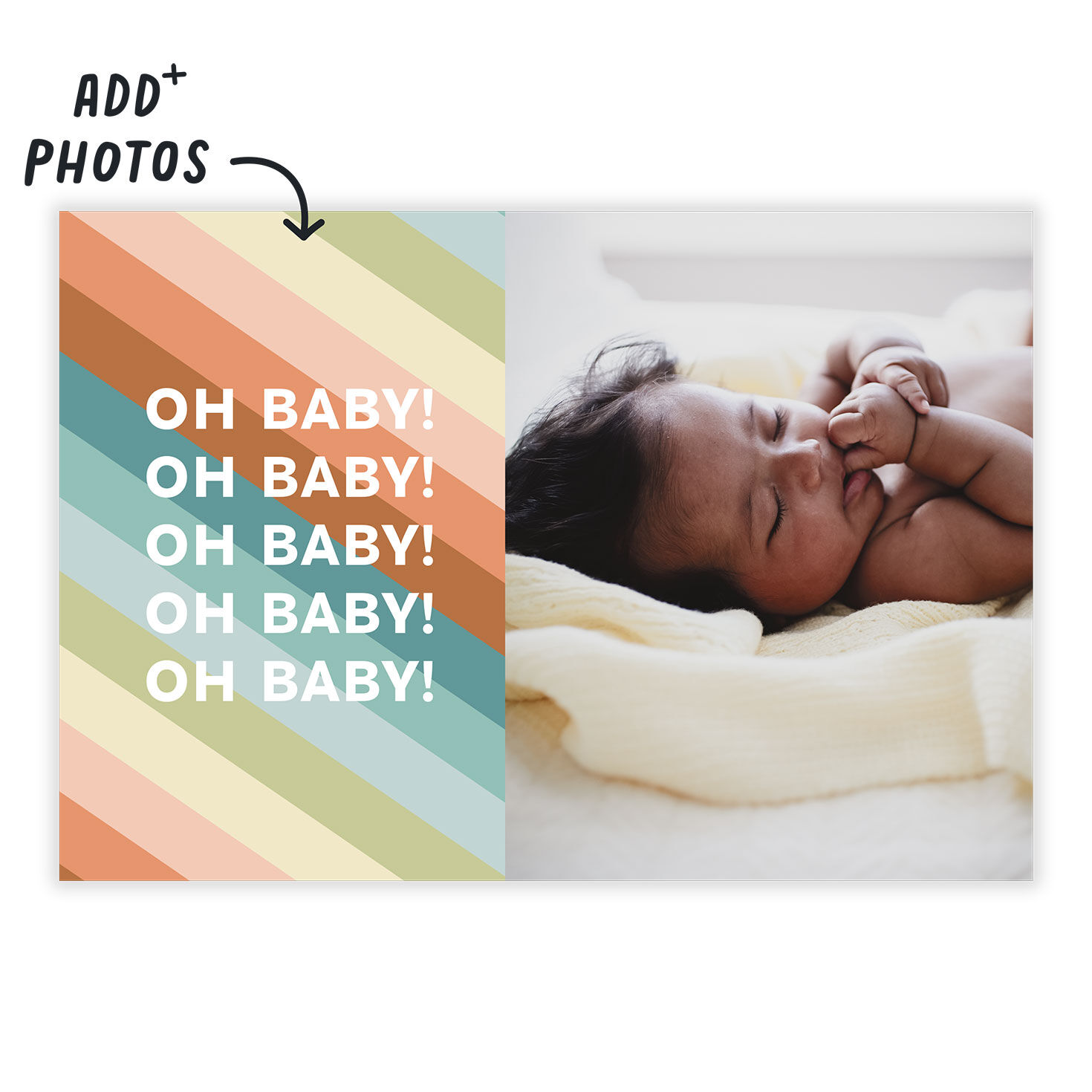 Diagonal Bright Stripes eCard, , large image number 2