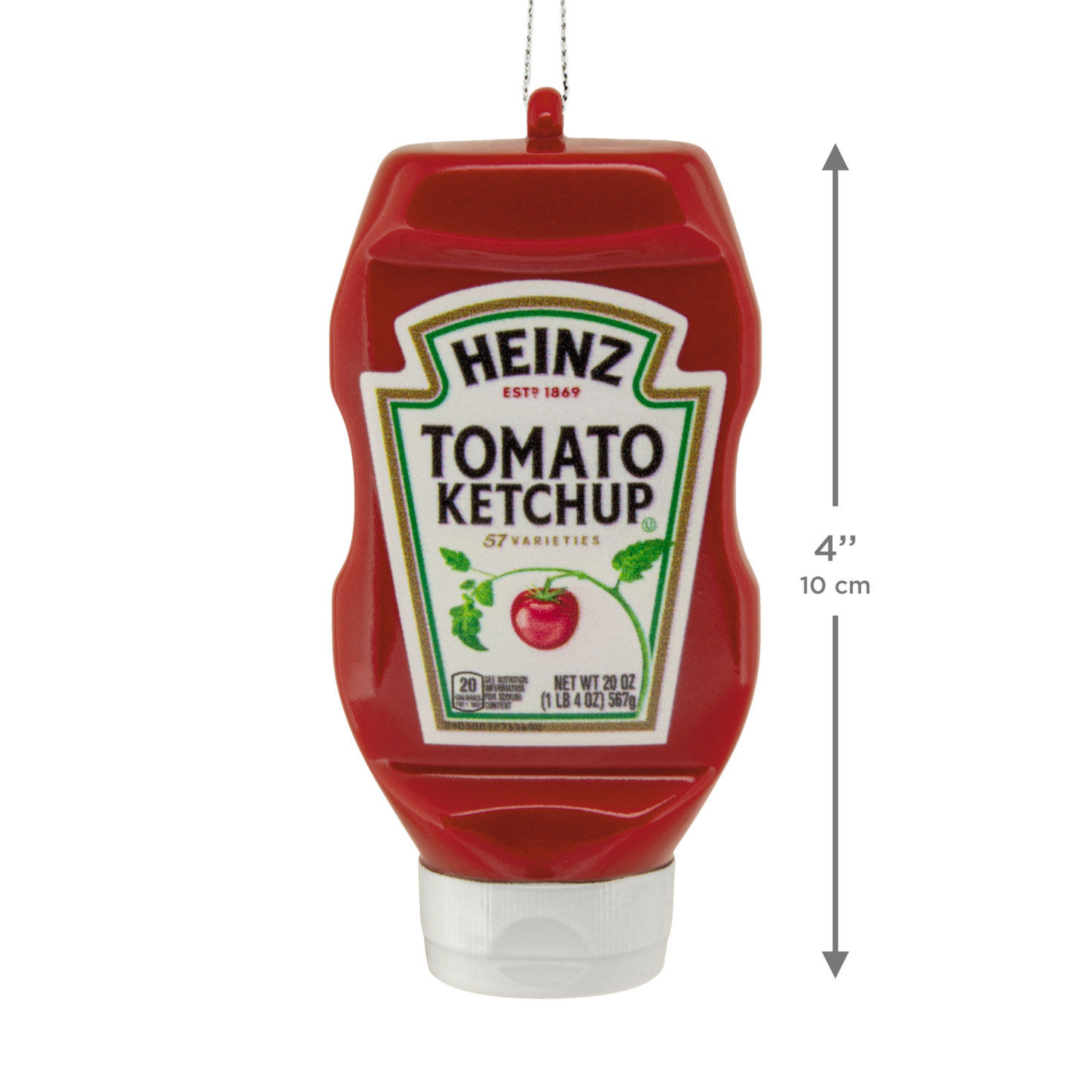 Heinz Ketchup Bottle Christmas Ornament measurement image number 3