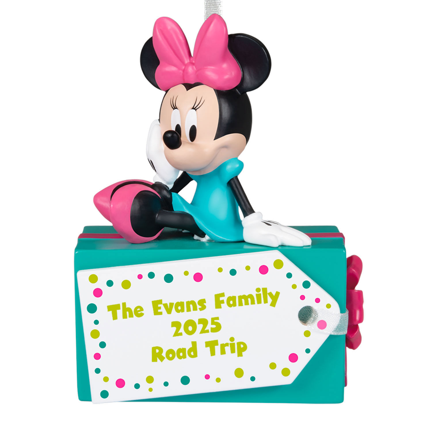 Disney Minnie Mouse Christmas Present Personalized Ornament, Custom Text, , large image number 7