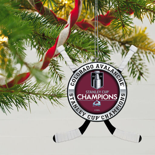 NHL Colorado Avalanche® 2022 Stanley Cup® Champions Hockey Ornament, 