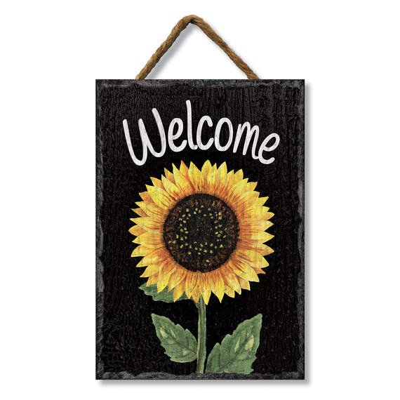 My Word! Sunflower Welcome Sign, 8x11.25