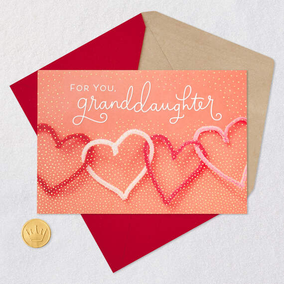 You're Loved Valentine's Day Card for Granddaughter, , large image number 5