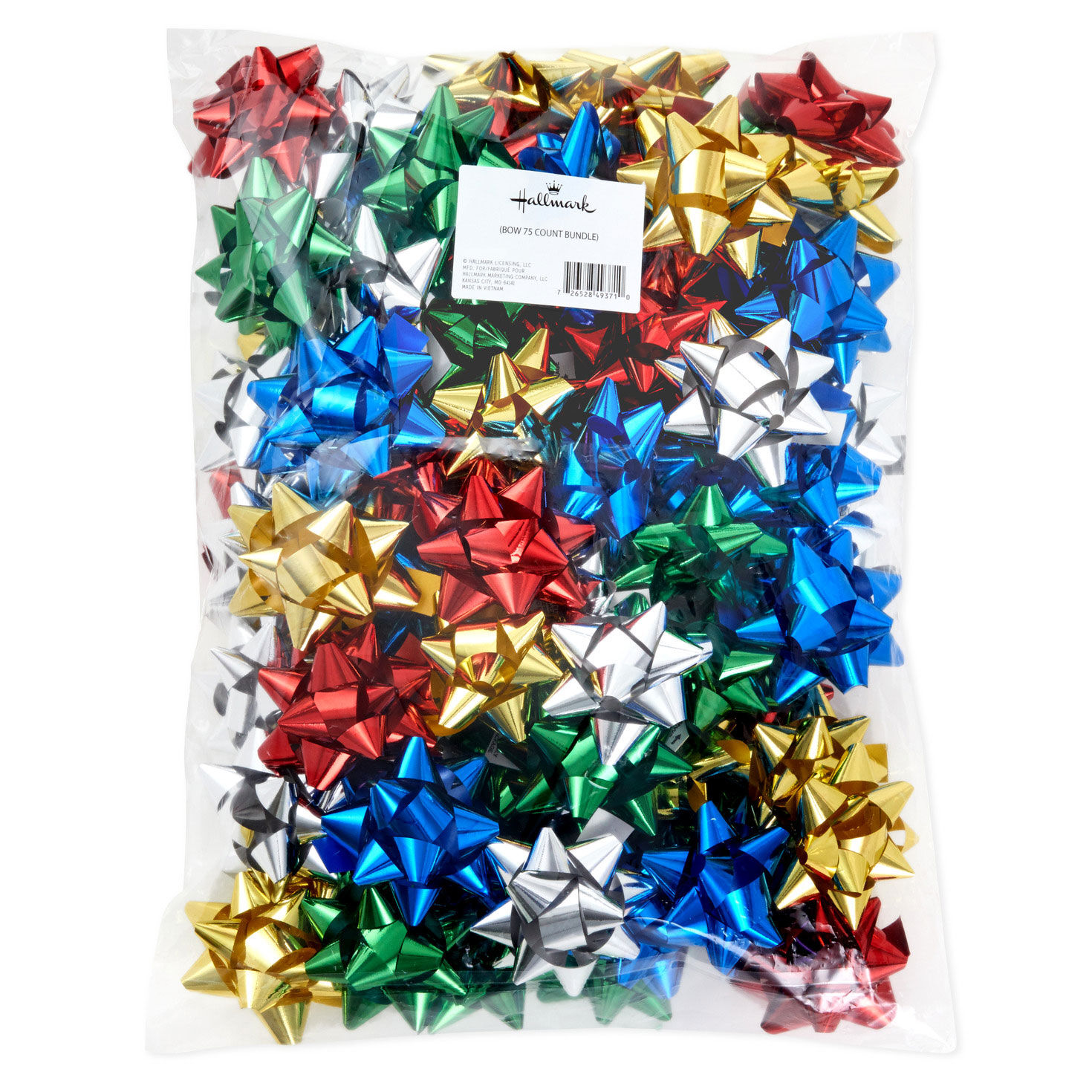 Assorted Metallic Gift Bows, 75-Pack, , large image number 5
