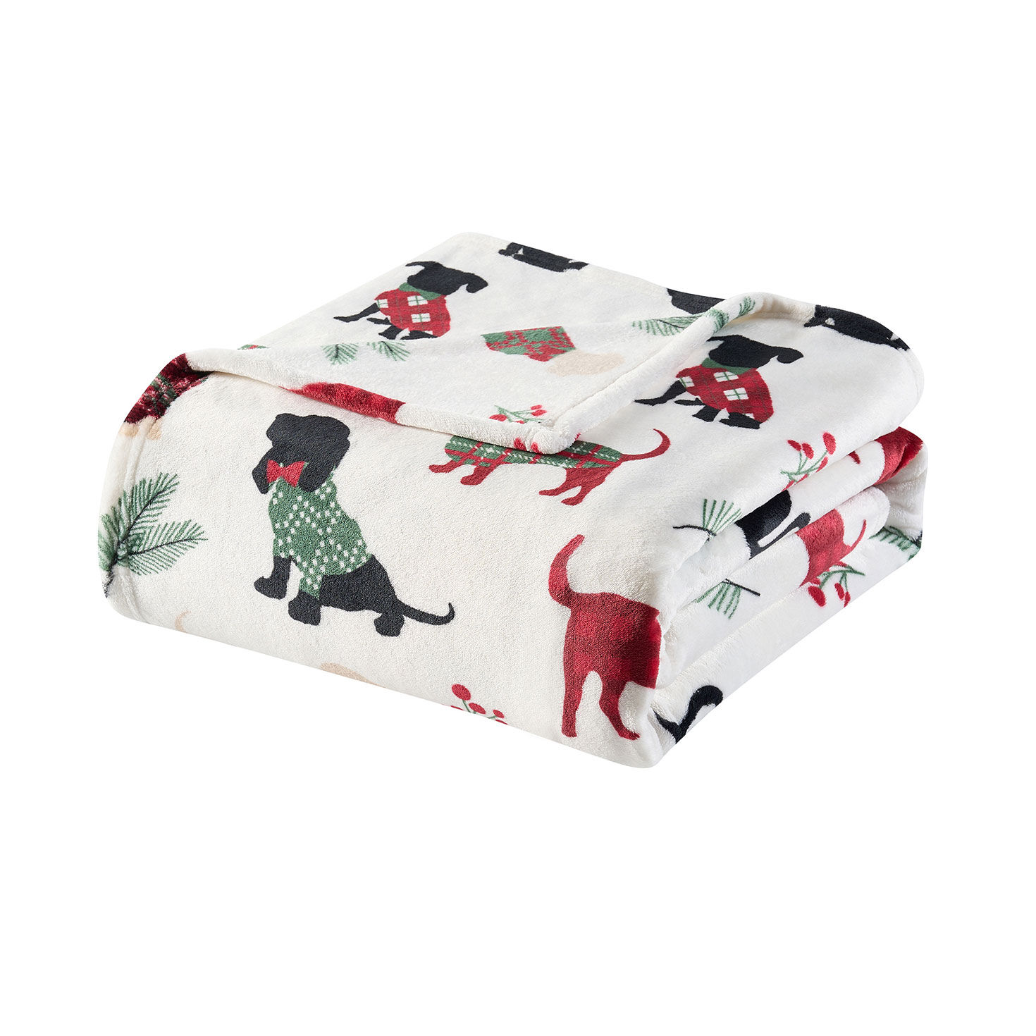 Hallmark Holiday Pets Plush Throw - 50x70