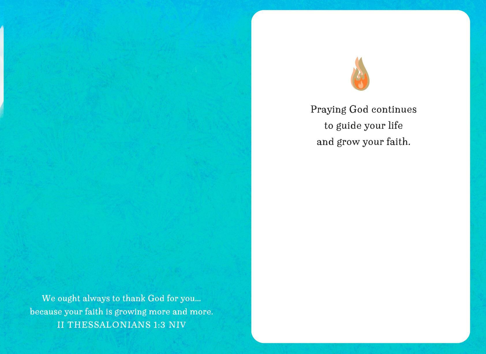 Dove and Flames Confirmation Card