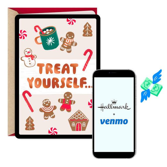 Treat Yourself Venmo Holiday Card, , large image number 1