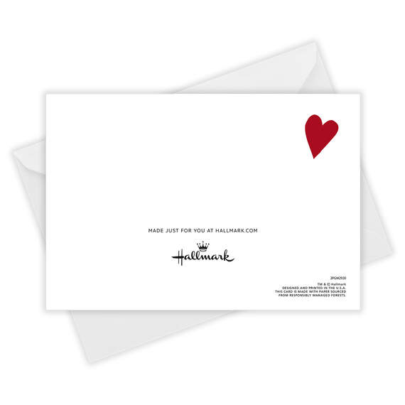 White Frame Horizontal Folded Valentine's Day Photo Card, , large image number 5