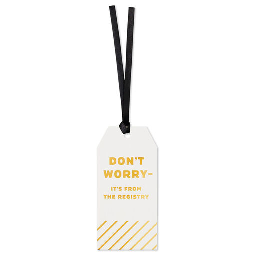 From the Registry Gift Tag With Ribbon, 
