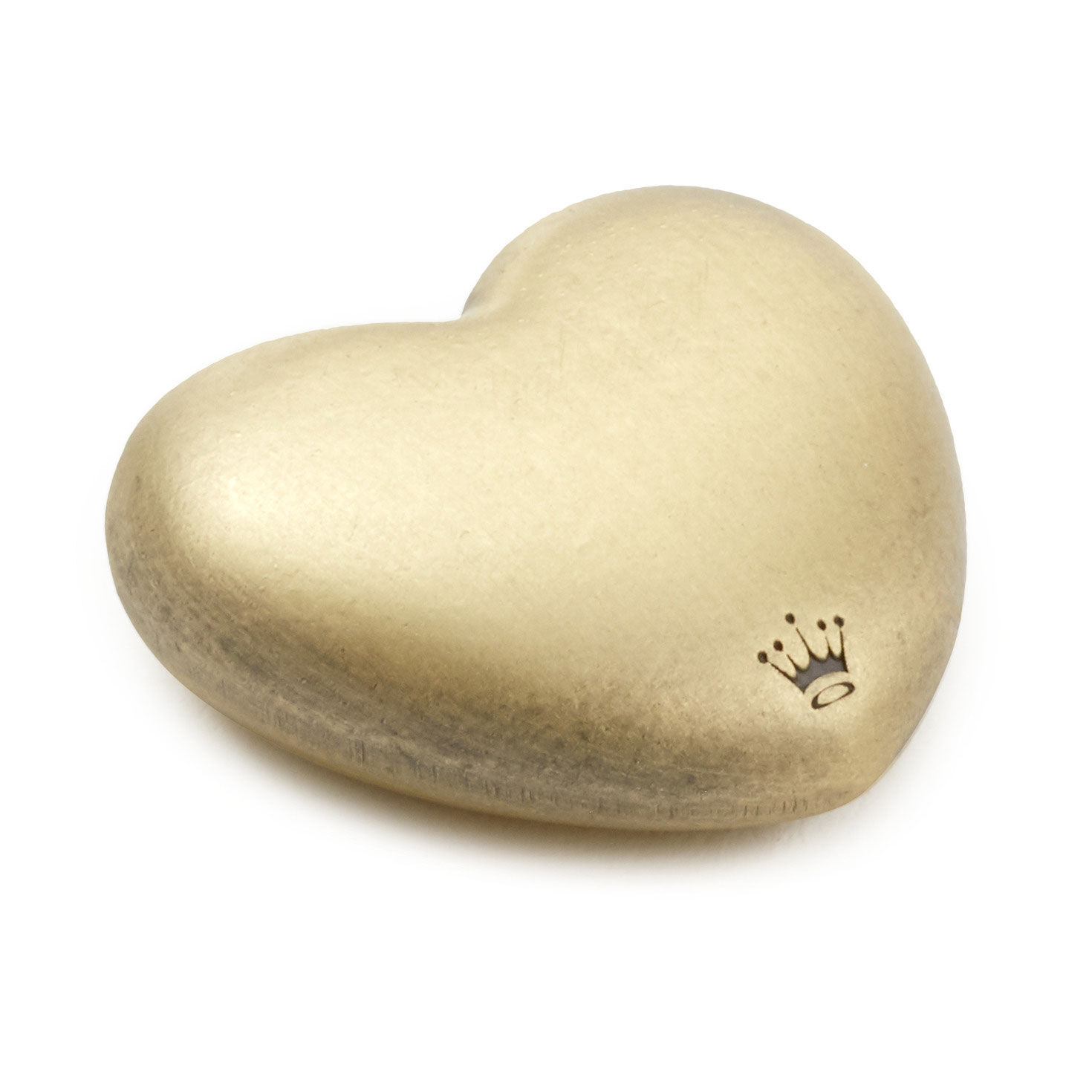 Heart-Shaped Metal Wishing Token Back image number 2