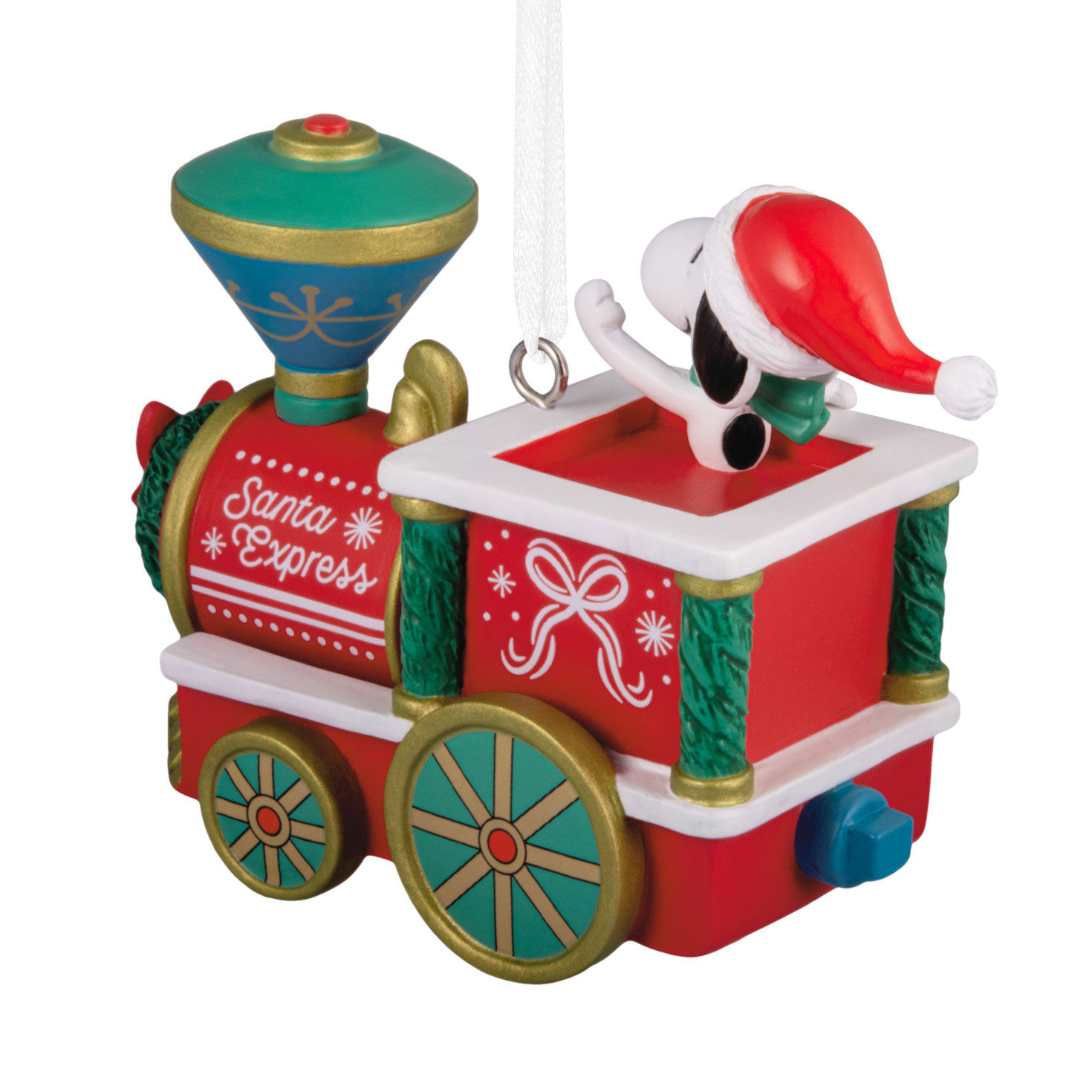 Snoopy in Train Engine Christmas Ornament bach image number 6