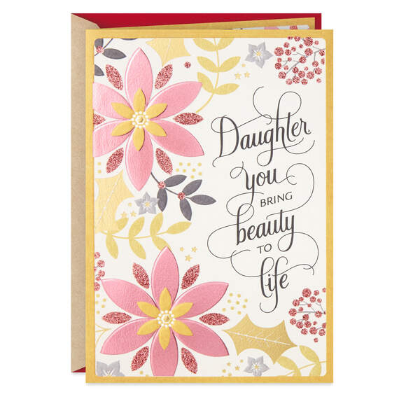 Beautiful Blessing Christmas Card for Daughter, , large image number 1