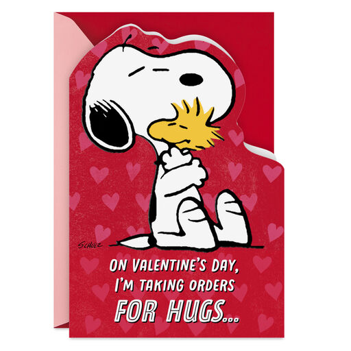 Peanuts® Snoopy and Woodstock Big Hug Valentine's Day Card, 