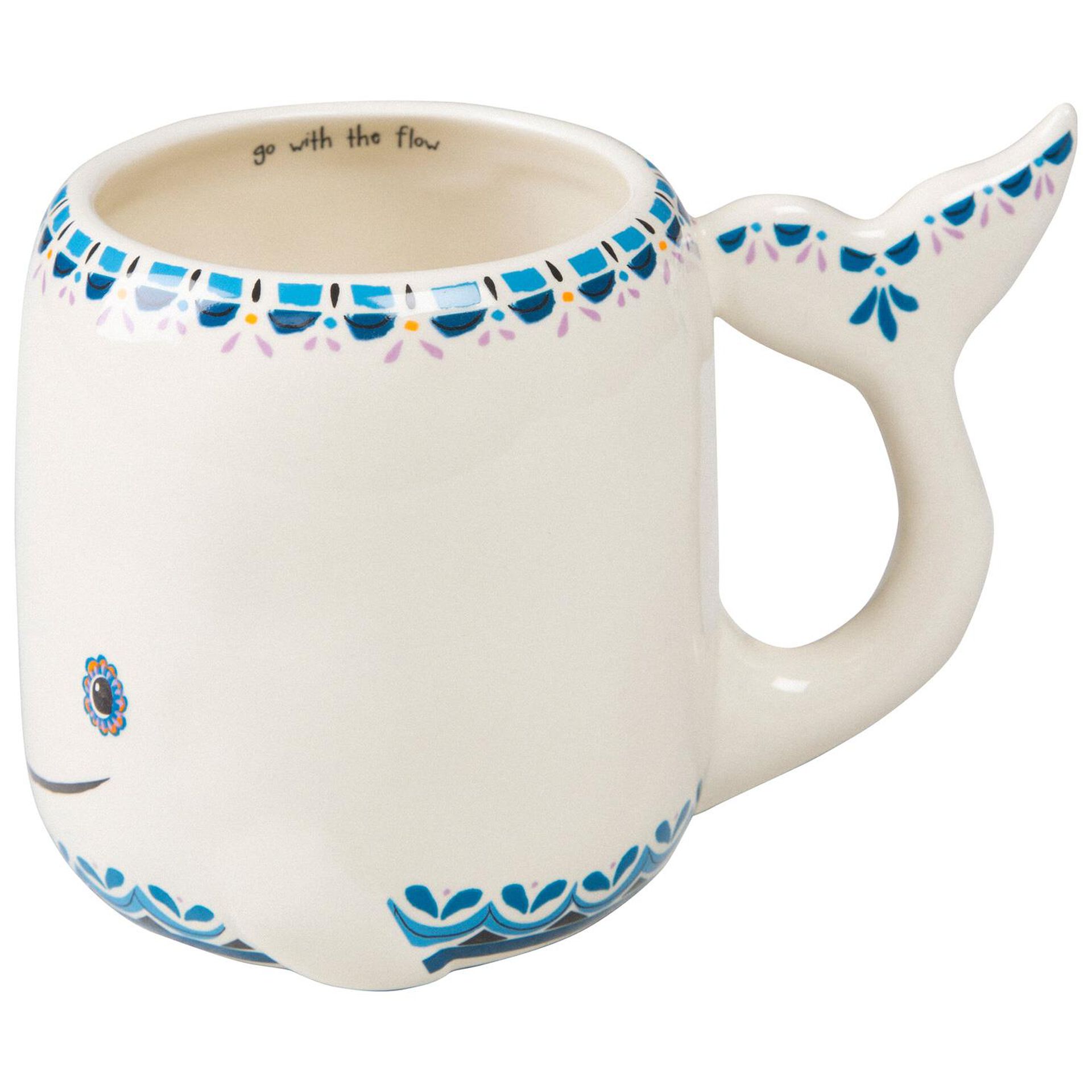 Natural Life Whale Folk Art Mug, 16 oz. Mugs & Teacups Hallmark