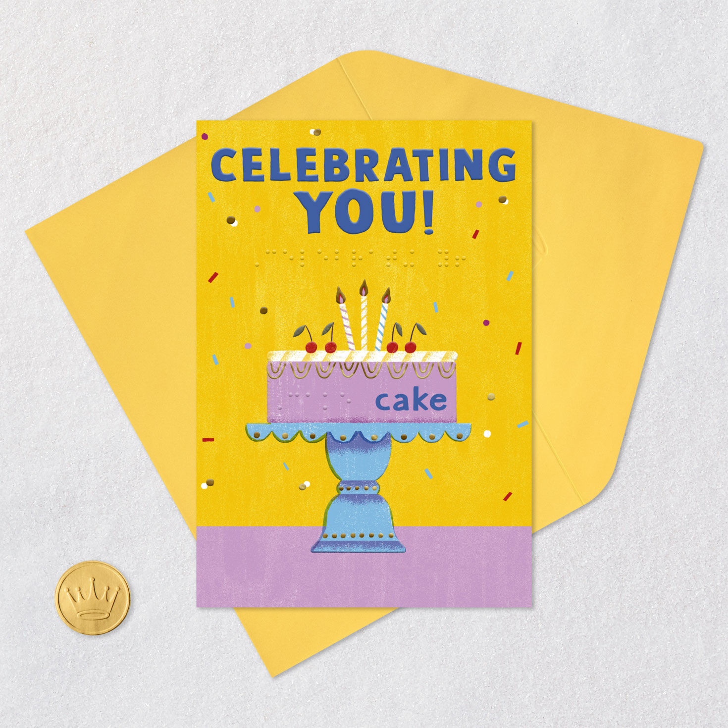 Wishing You All the Best Braille Birthday Card for only USD 2.99 | Hallmark