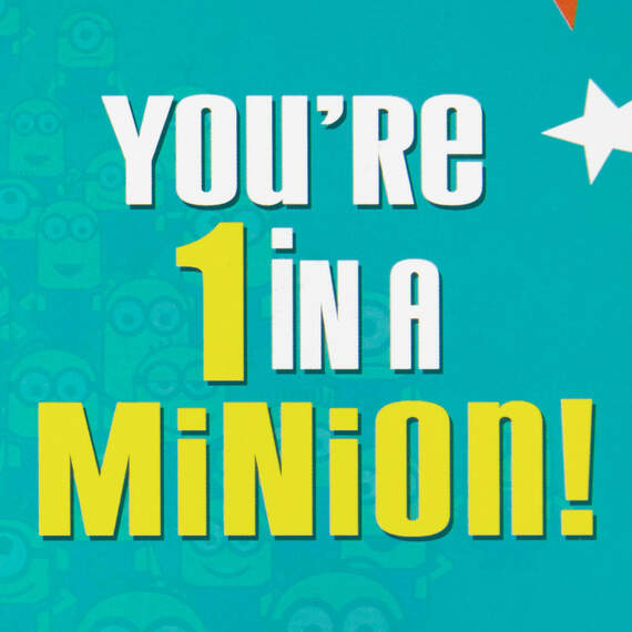 Despicable Me One in a Minion Birthday Card With Stickers, , large image number 2
