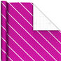 Magenta With White Stripes Wrapping Paper, 20 sq. ft., , large image number 1