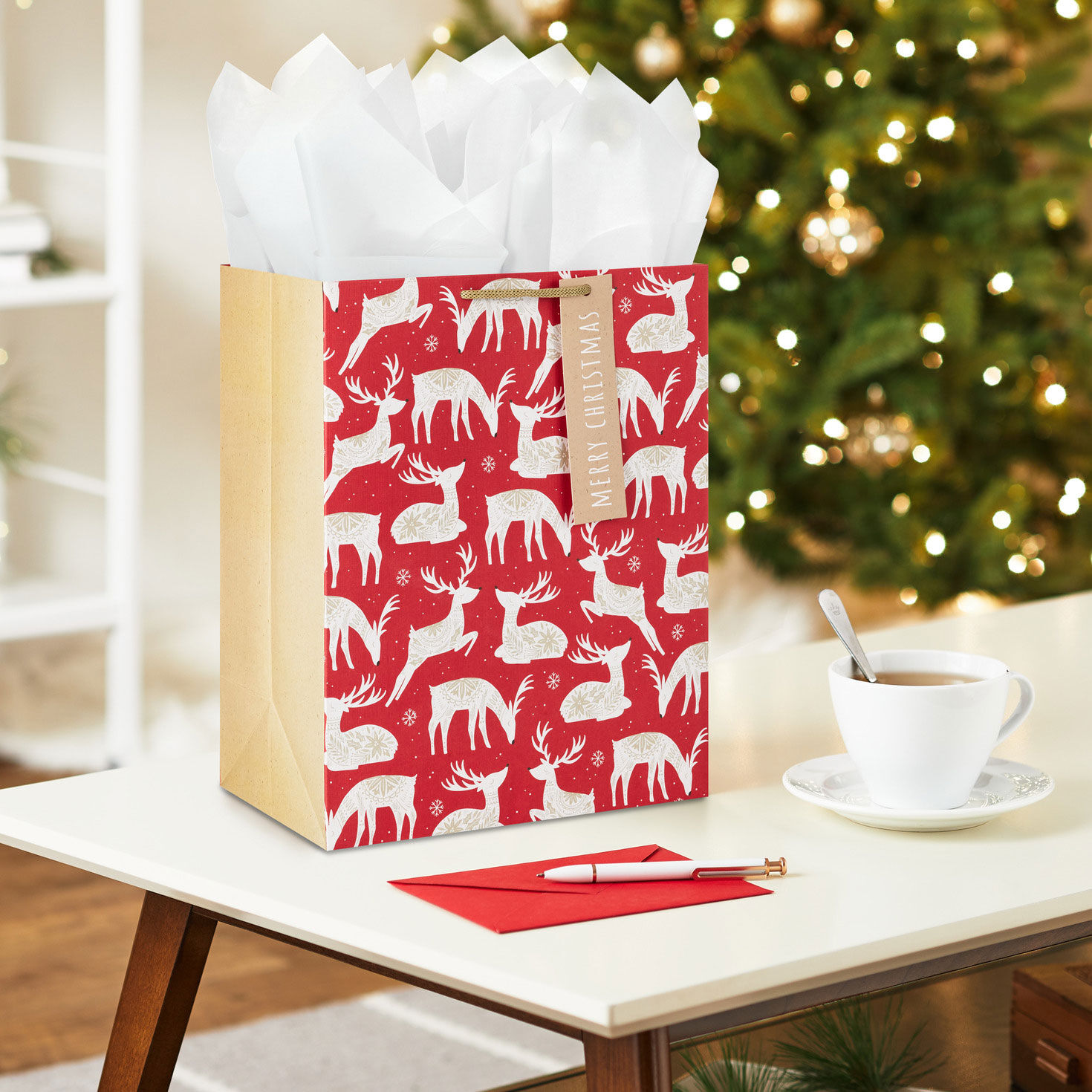 Wide christmas gift bags shop