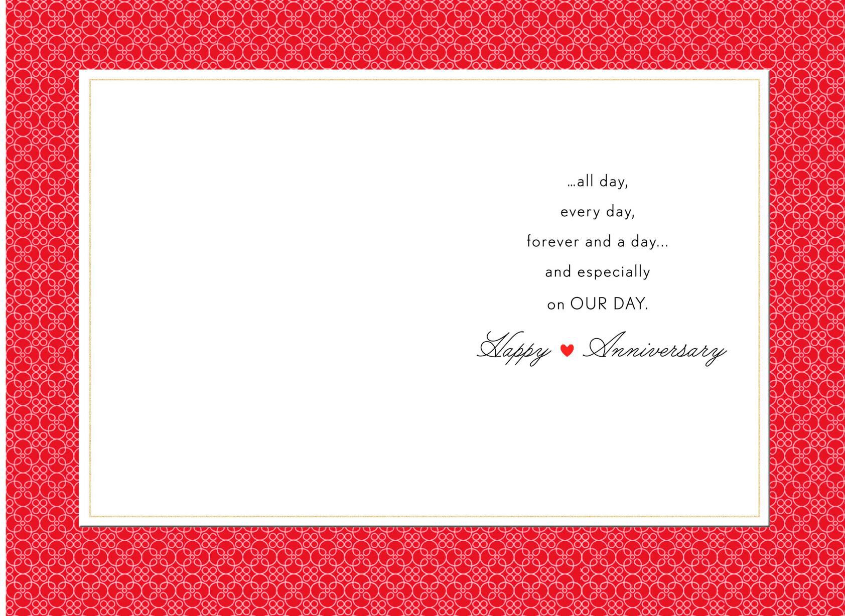 Two Tulips Our Day Anniversary Card