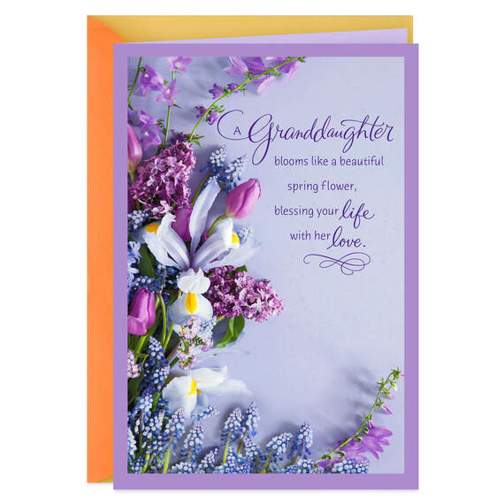 Blessed With Love Easter Card for Granddaughter