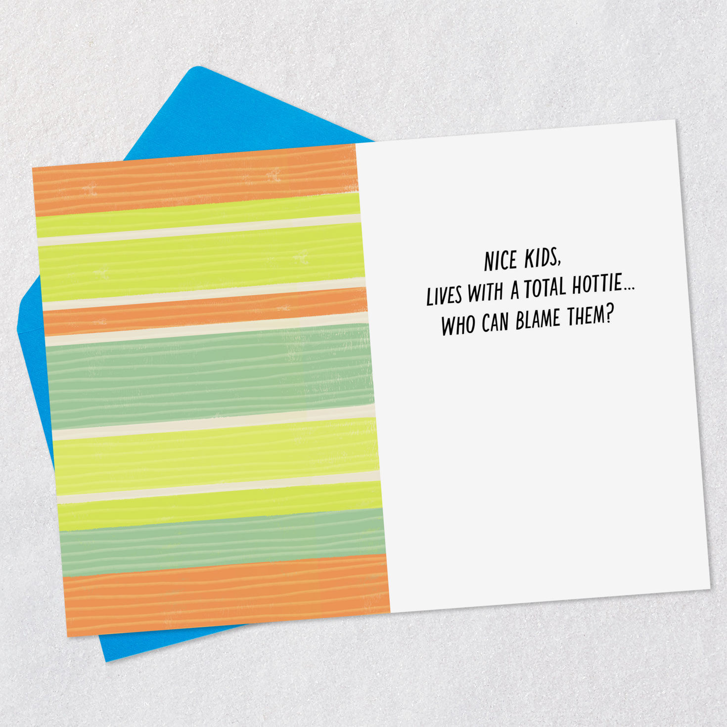 Colorful Rays Funny Father's Day Card for Husband Open card with envelope image number 3