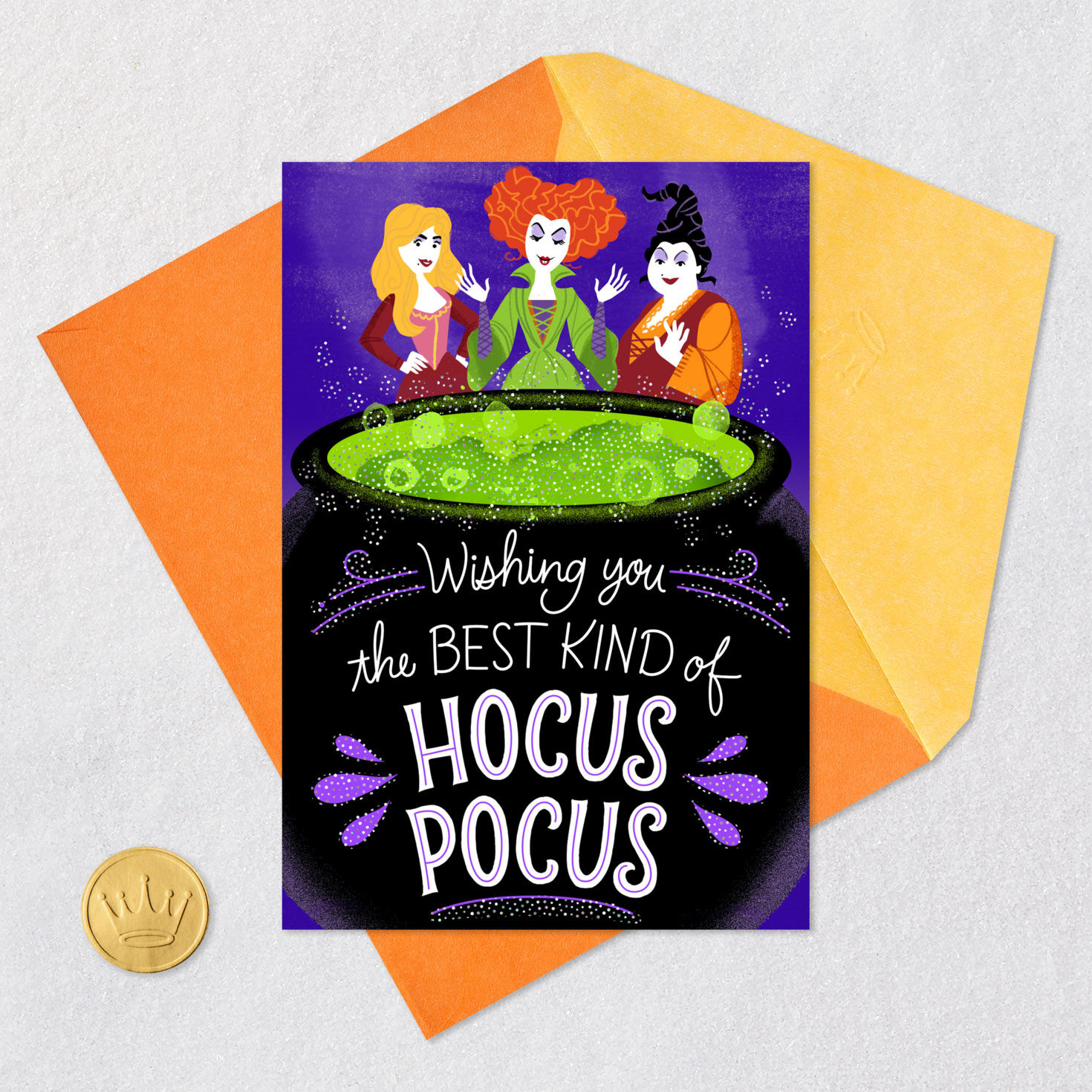 Disney Hocus Pocus Sanderson Sisters Magical Halloween Card, , large image number 5
