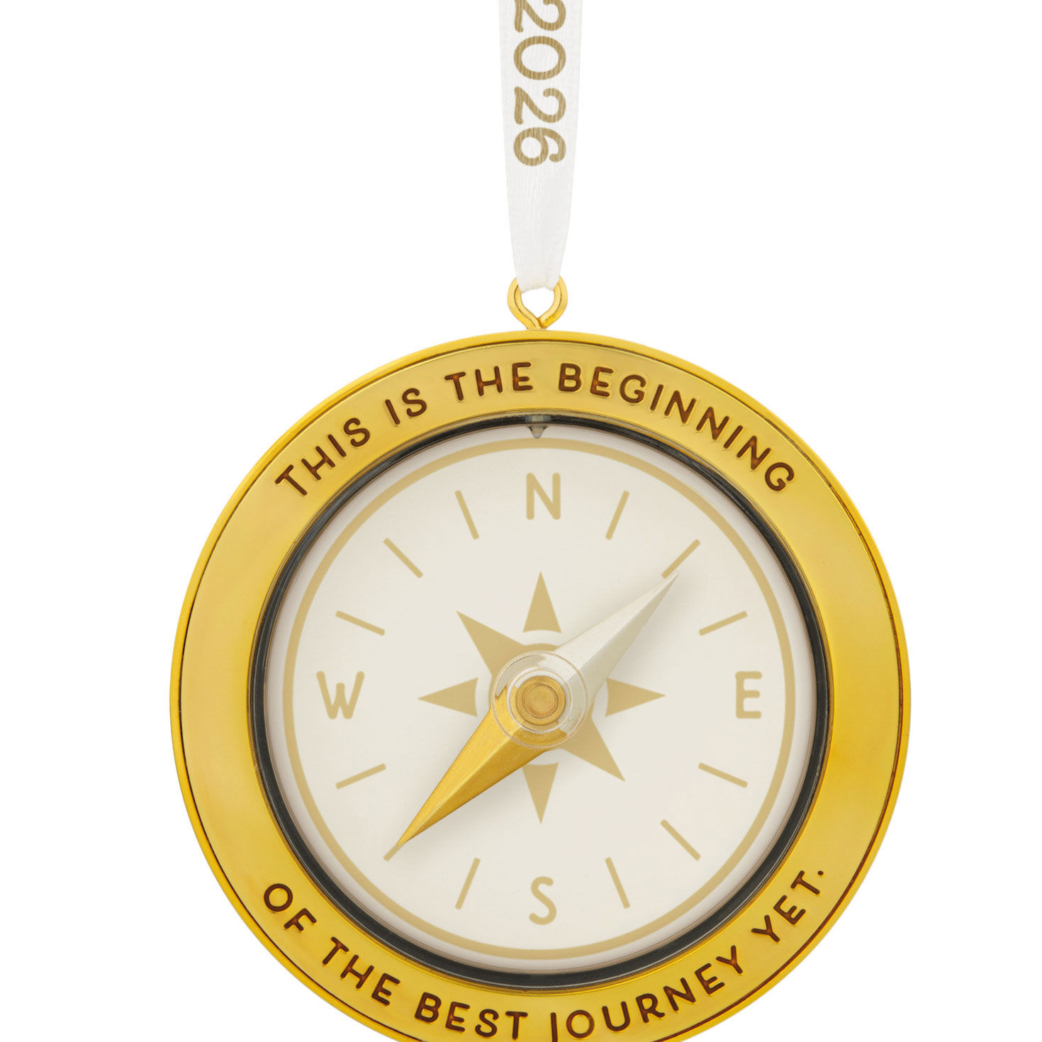 Best Journey Gold Compass Keepsake Ornament  image number 5