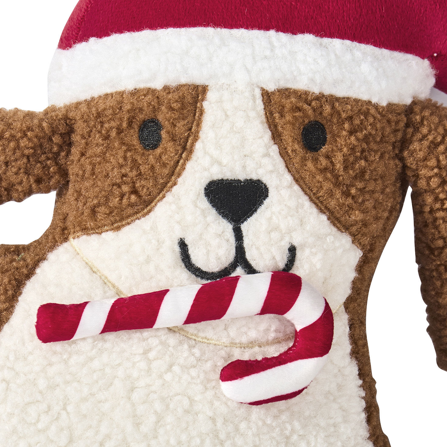 Hallmark Holiday Dog Shaped Toy Pillow - 16WX12.5H upclose detail image number 4