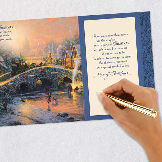Thomas Kinkade Peace in Our Hearts Christmas Card, , large image number 7