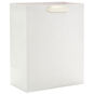 9.6" Solid White Medium Gift Bag, White, large image number 1
