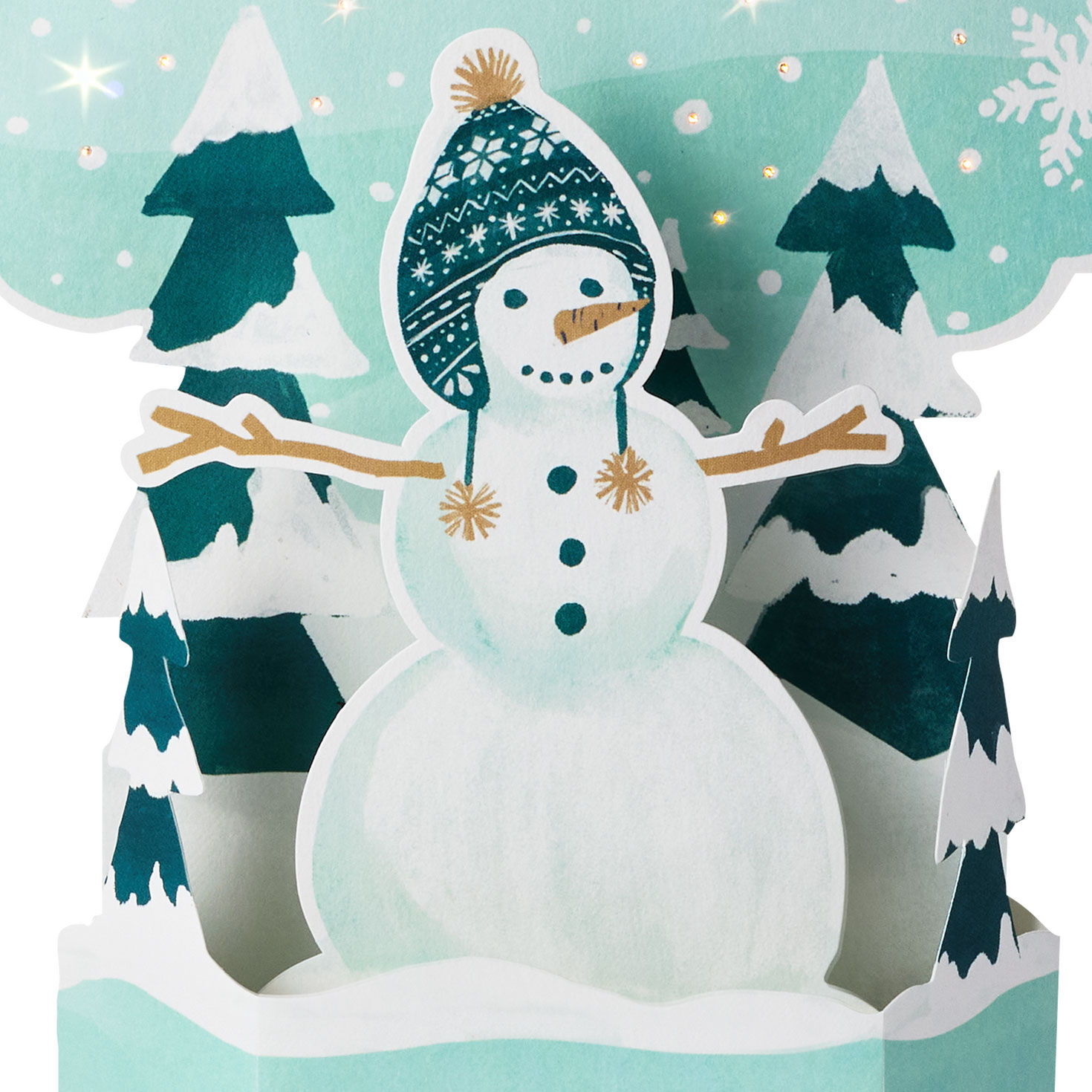 Let It Snow Pop-Up Christmas Card With Sound and Light for only USD 9.99 | Hallmark