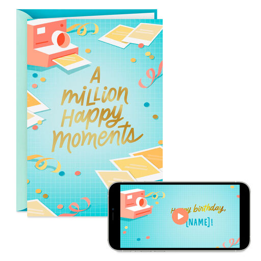 A Million Happy Moments Video Greeting Birthday Card, 