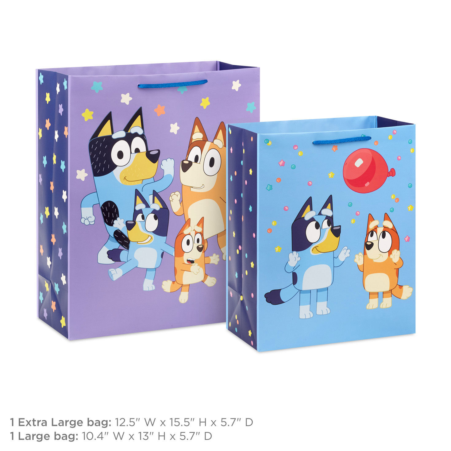 Bluey Party Fun 2-Pack Birthday Gift Bag Bundle for only USD 8.99 | Hallmark