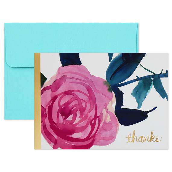 Watercolor Flowers Assorted Blank Note Cards, Box of 40, , large image number 3