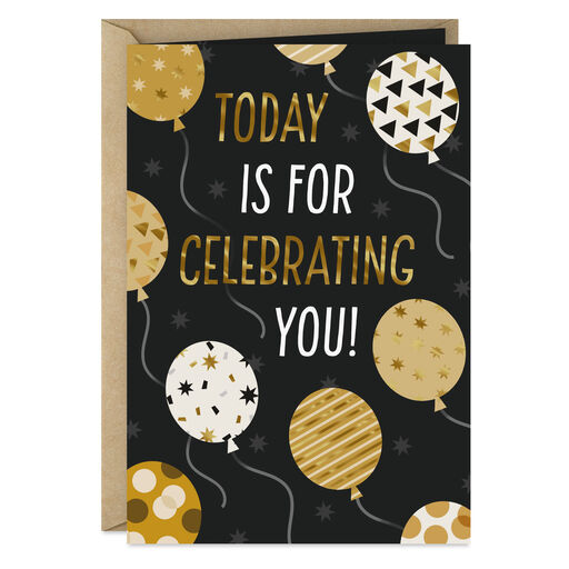 Patterned Balloons You Mean So Much Birthday Card, 