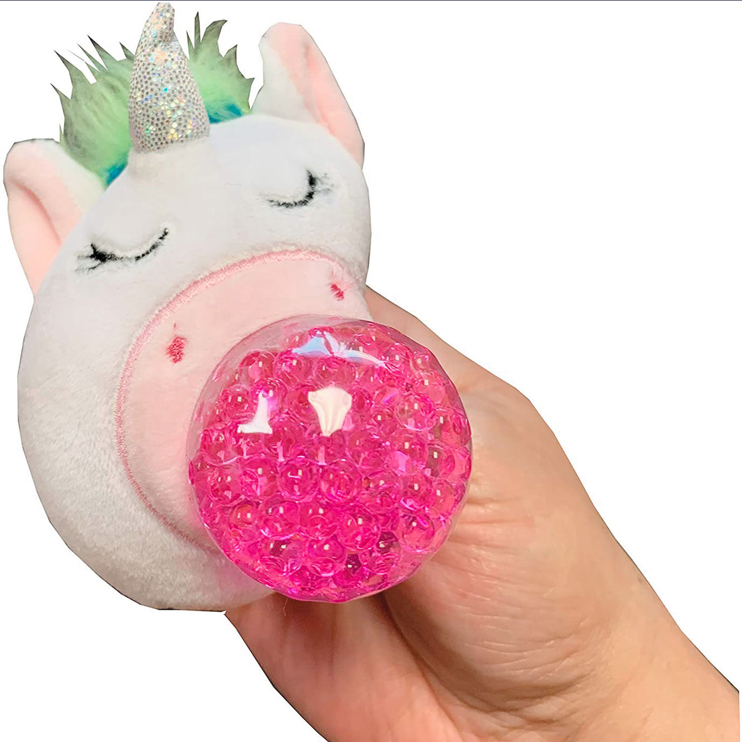 PBJ s Plush Ball Jellies Squeezable Rainbow Unicorn Kids Toys