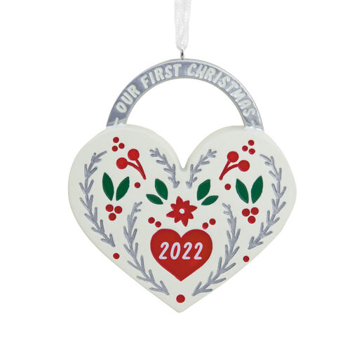 Our First Christmas Heart 2022 Hallmark Ornament, 