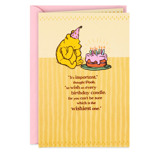 Disney Winnie the Pooh Wishes Come True Birthday Card, 