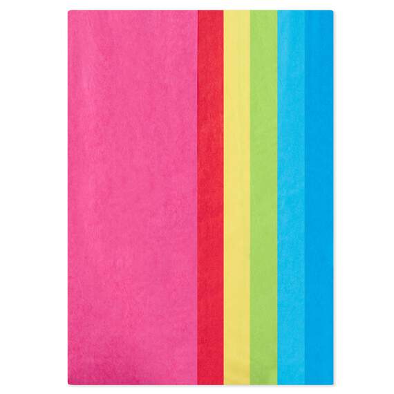Bright Rainbow Multipack Tissue Paper, 24 sheets