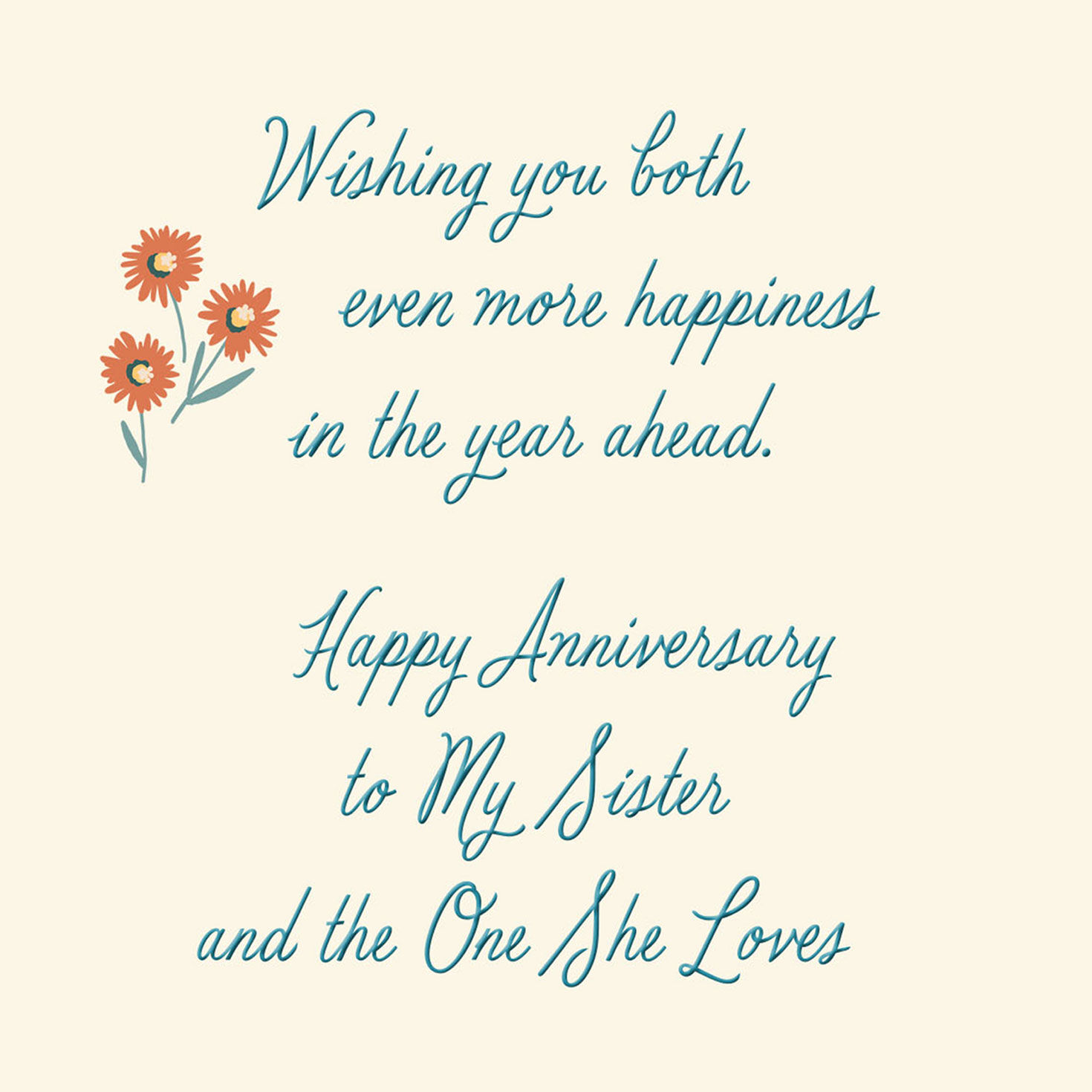 Happiness Ahead Anniversary Card for Sister and Her Love for only USD 2.99 | Hallmark