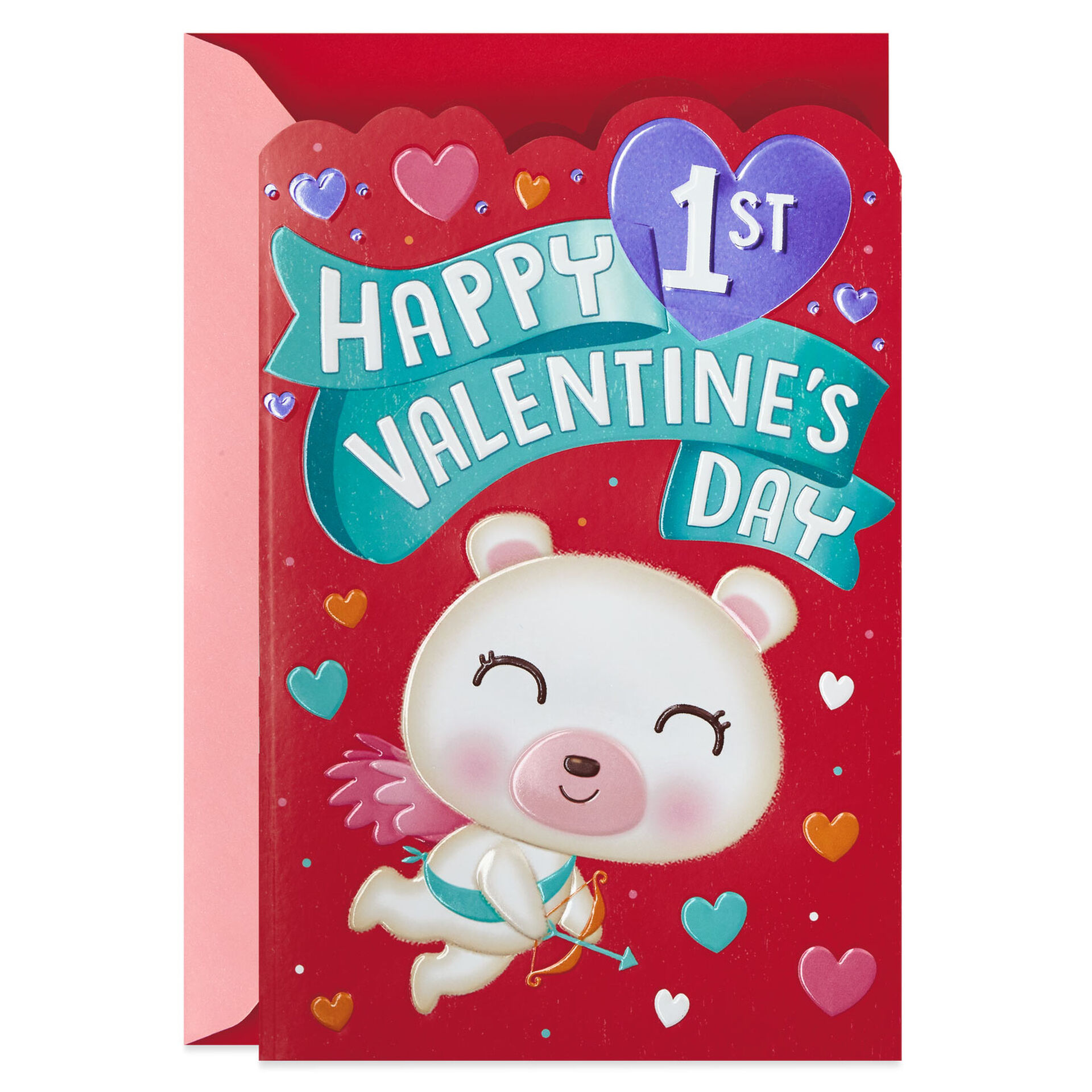 Baby's 1st Valentine's Day Card With Wearable Sticker Greeting Cards Hallmark
