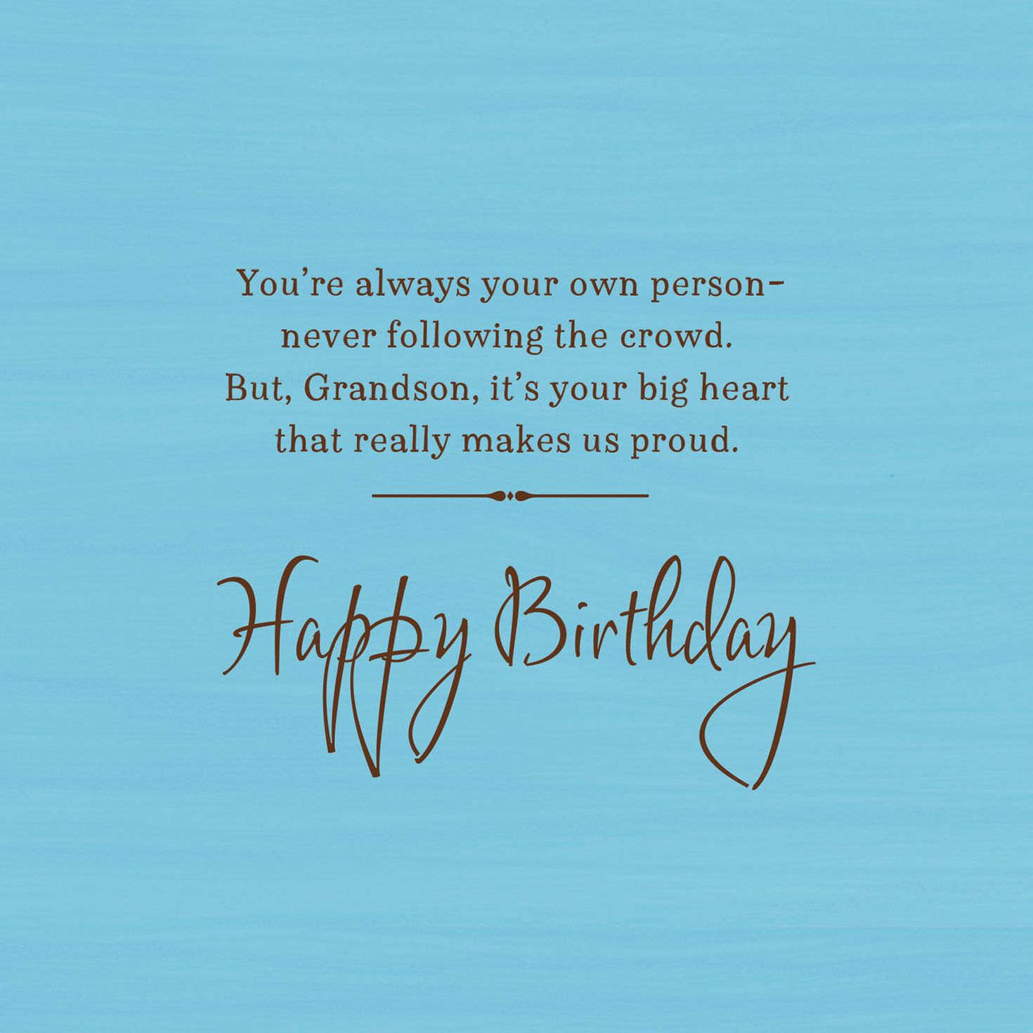 Happy Birthday To Someone With A Big Heart Mahogany Birthday Cards For Grandson | Hallmark Happy Birthday To Someone With A Big Heart Mahogany Birthday Cards For Grandson | Hallmark