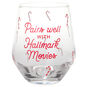 Candy Canes, Hallmark Movies Stemless Wine Glass front image number 1