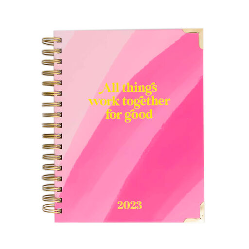 Mary Square Together For Good Pink Scripture 18-Month Agenda, 2022-2023, 